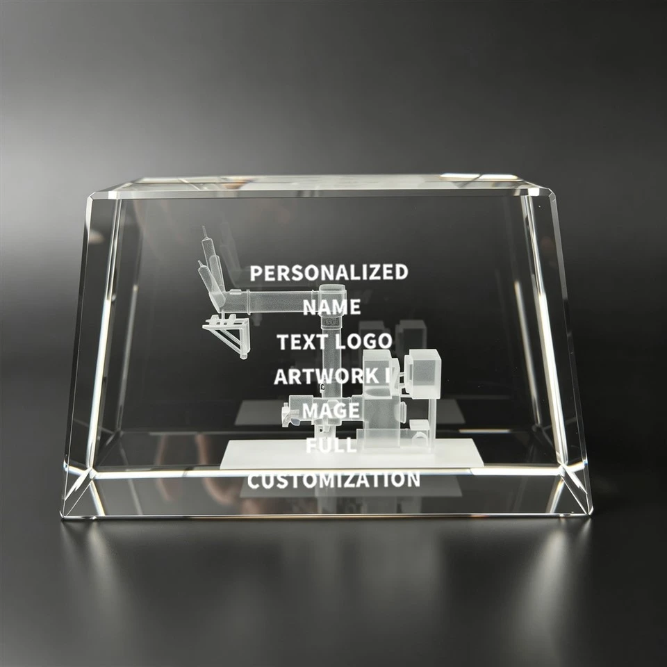 3D Engraved Wedge Crystal Trophy Award suppliers