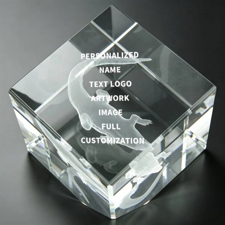 3D Laser Etched Crystal Award Trophy factory