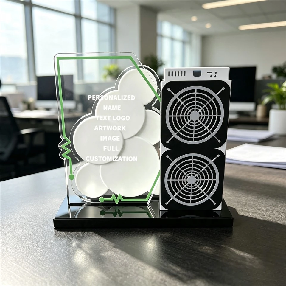Cloud Server UV-print Crystal Award